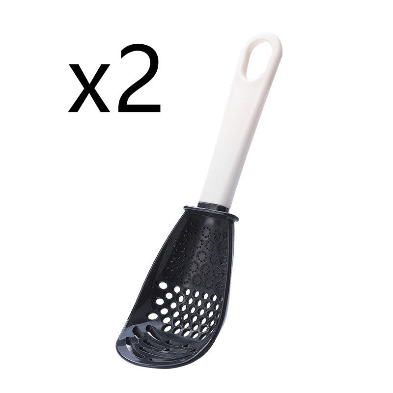 2-in-1 Multifunctional Cooking Spoon & Masher – Slotted Stir-Fry Kitchen Tool