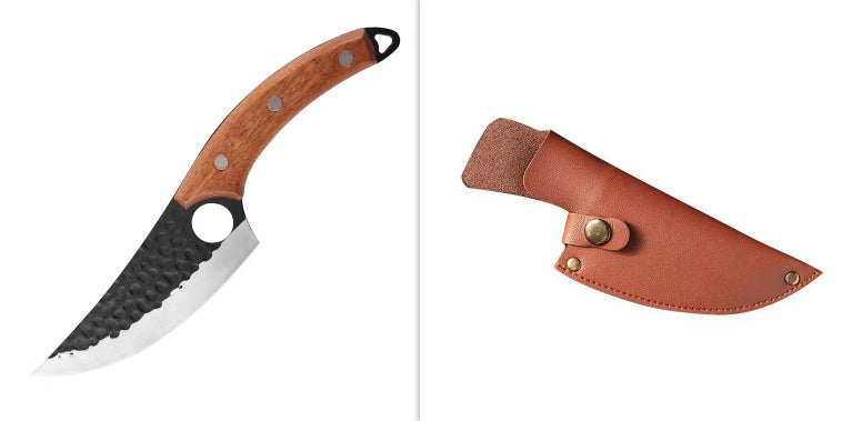 Hand-Forged Stainless Steel Boning Knife – Professional Butcher & Kitchen Tool