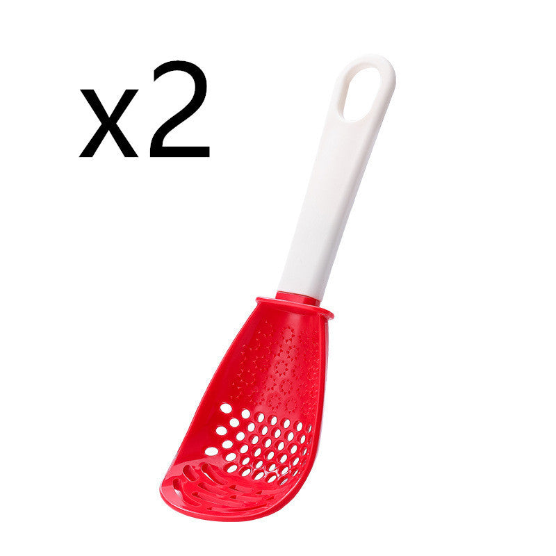 2-in-1 Multifunctional Cooking Spoon & Masher – Slotted Stir-Fry Kitchen Tool