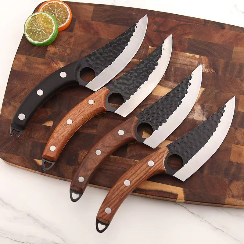 Hand-Forged Stainless Steel Boning Knife – Professional Butcher & Kitchen Tool