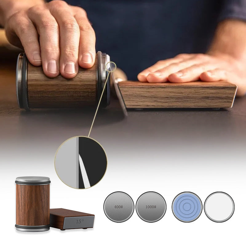 Pro Edge Roller Sharpener – Adjustable Angle Knife Tool