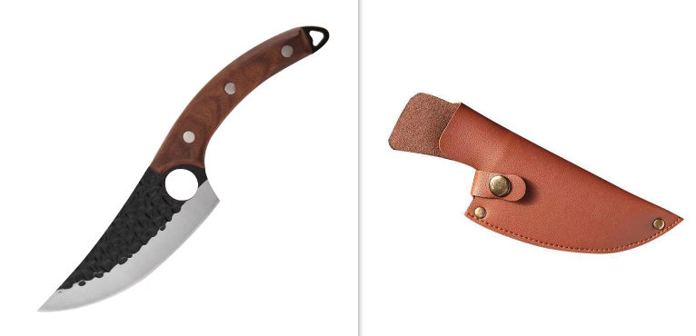 Hand-Forged Stainless Steel Boning Knife – Professional Butcher & Kitchen Tool